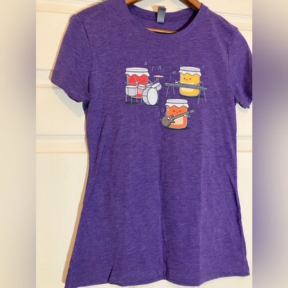 Next Level Apparel Tops - Next Level Apparel, graphic tee, jam playing instruments, size M, great shape
